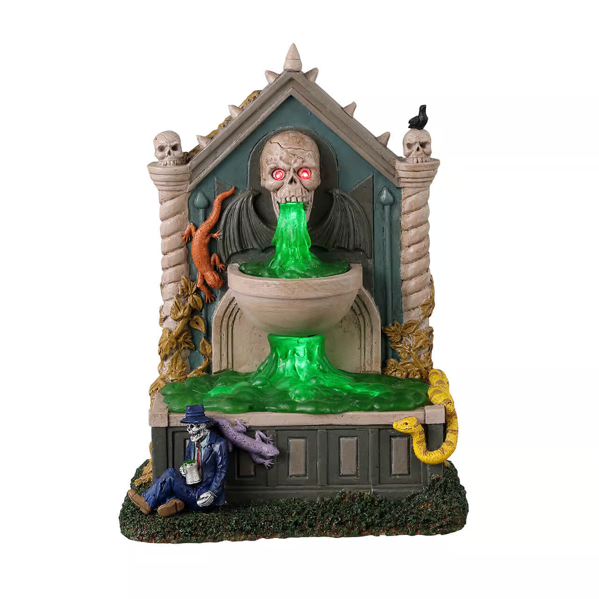 Lemax Spooky Town - Grime And Slime Spring with Lights Battery Operated