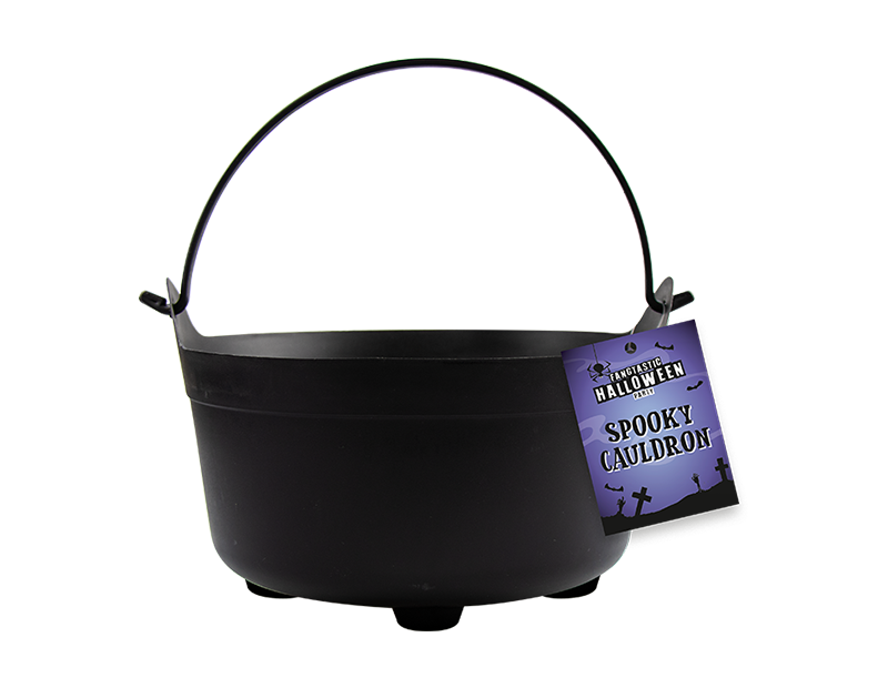 Halloween Trick or Treat Black Cauldron