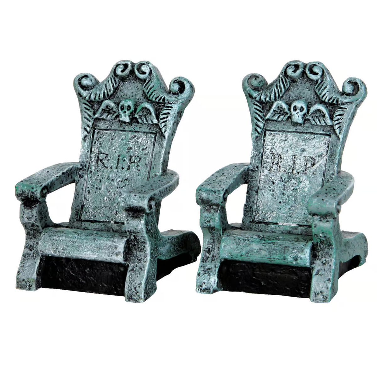 Lemax Spooky Town - Tombstone Chairs - Set of 2