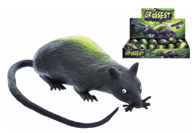 Halloween 14" Stretchy Rat With Beans