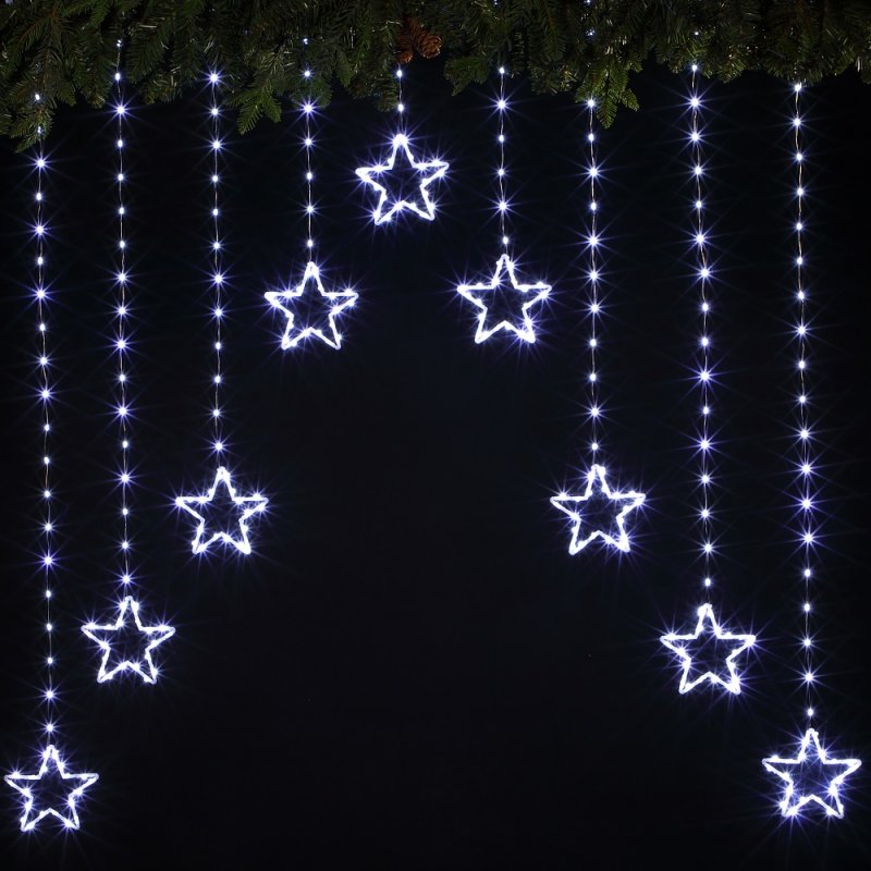 NOMA Star Wire Curtain Connectable String Lights - 308 LEDs