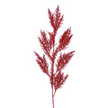 Red Glitter Fern Stem - 83cm