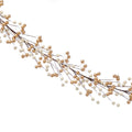 Gold and White Berry Garland with Ice Glitter Garland - 130cm
