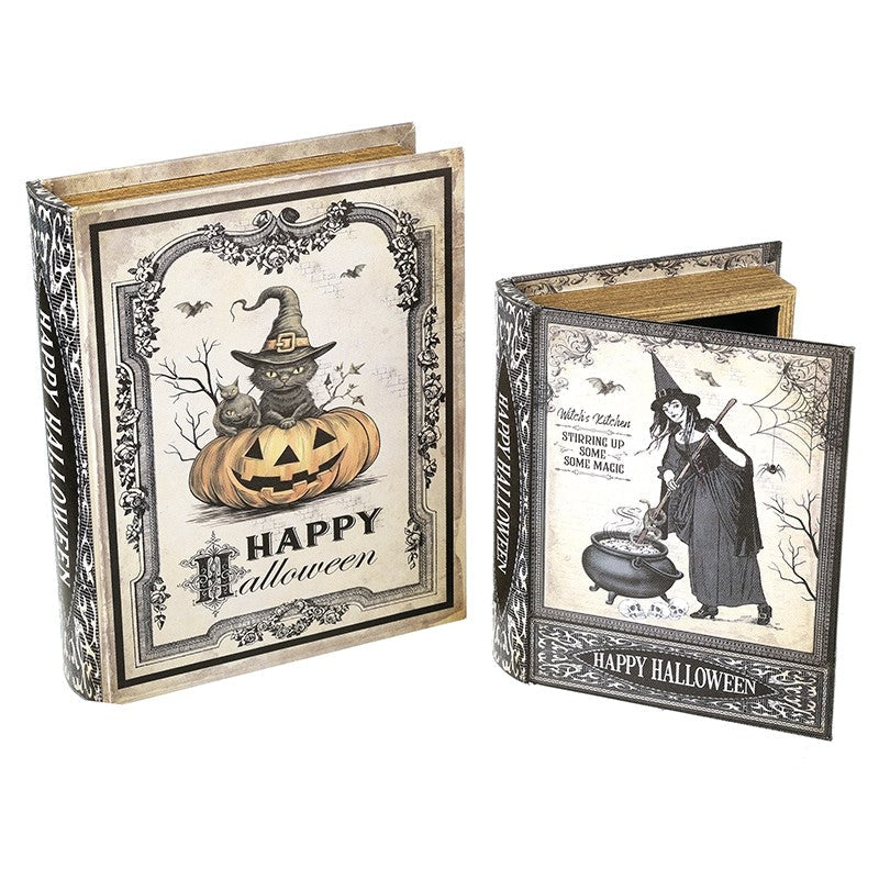 Wooden Halloween Book Set of 2