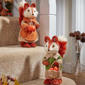 Harvest Girl Fox Autumn Figurine