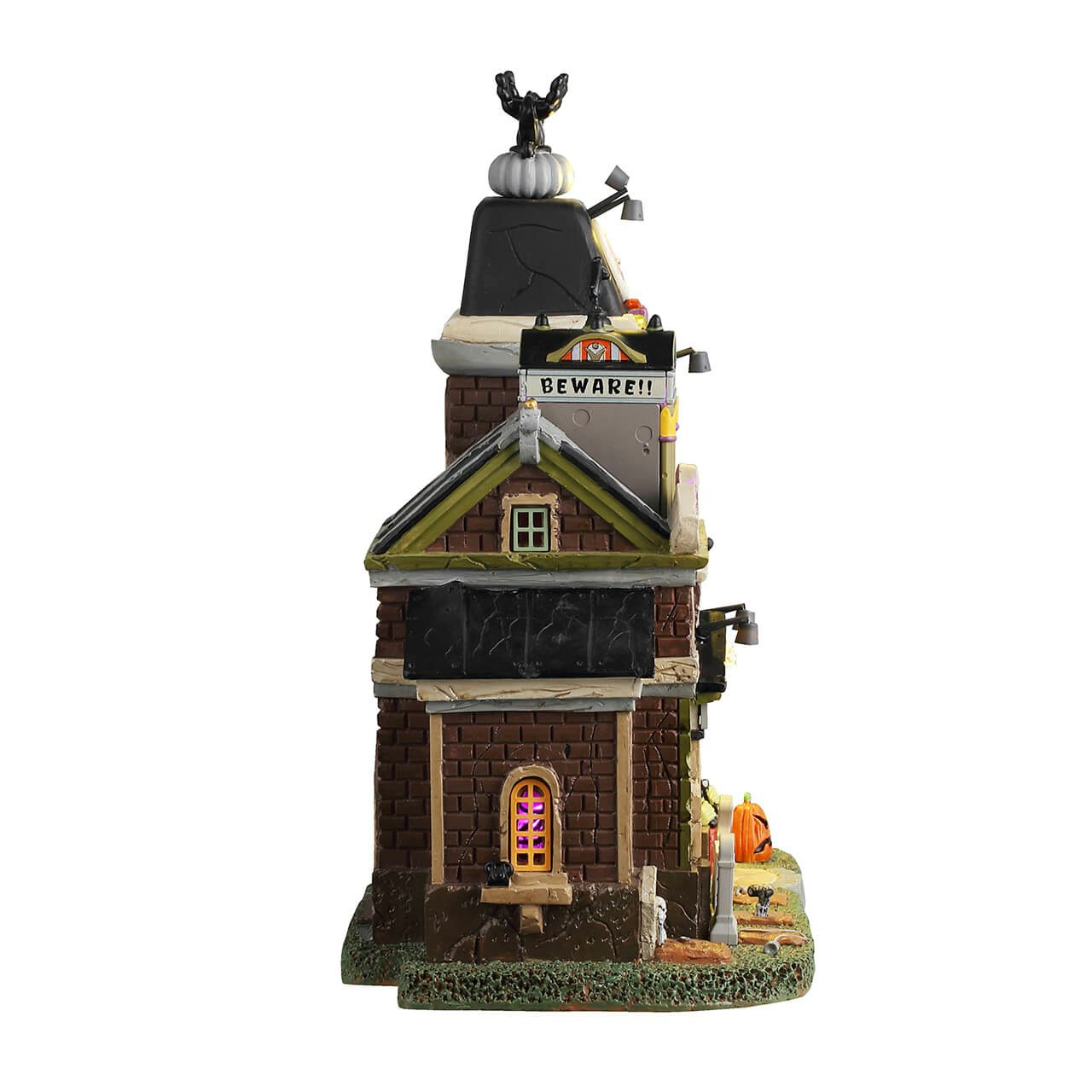 Lemax Spooky Town - Broken Bell Telephone Co. Light Up Halloween Village Scene