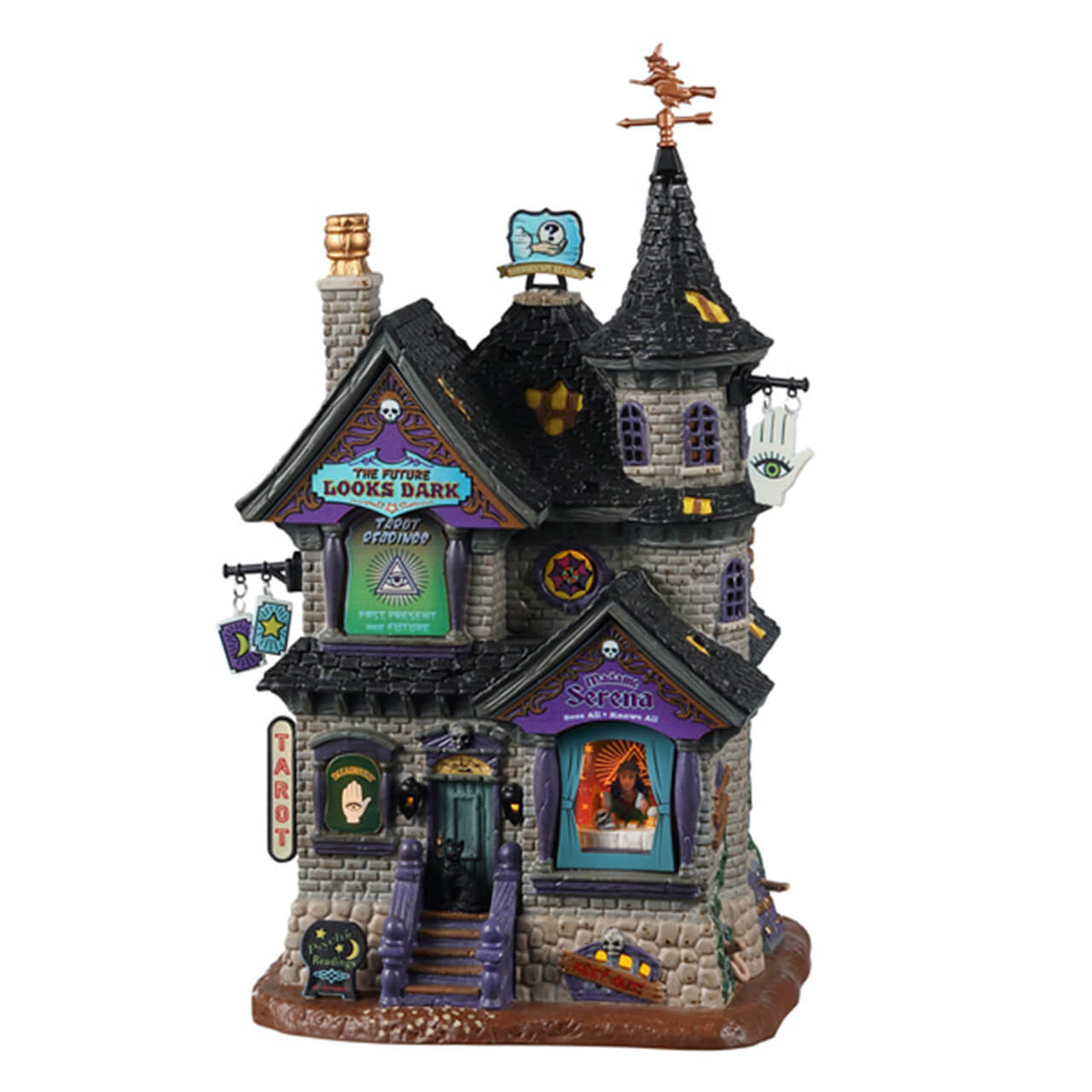 Lemax Spooky Town - The Future Looks Dark Halloween Village House with Lights
