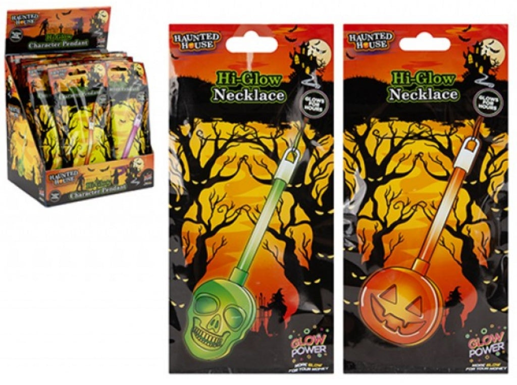 Halloween Character Glow Stick Pendant 6" Necklace