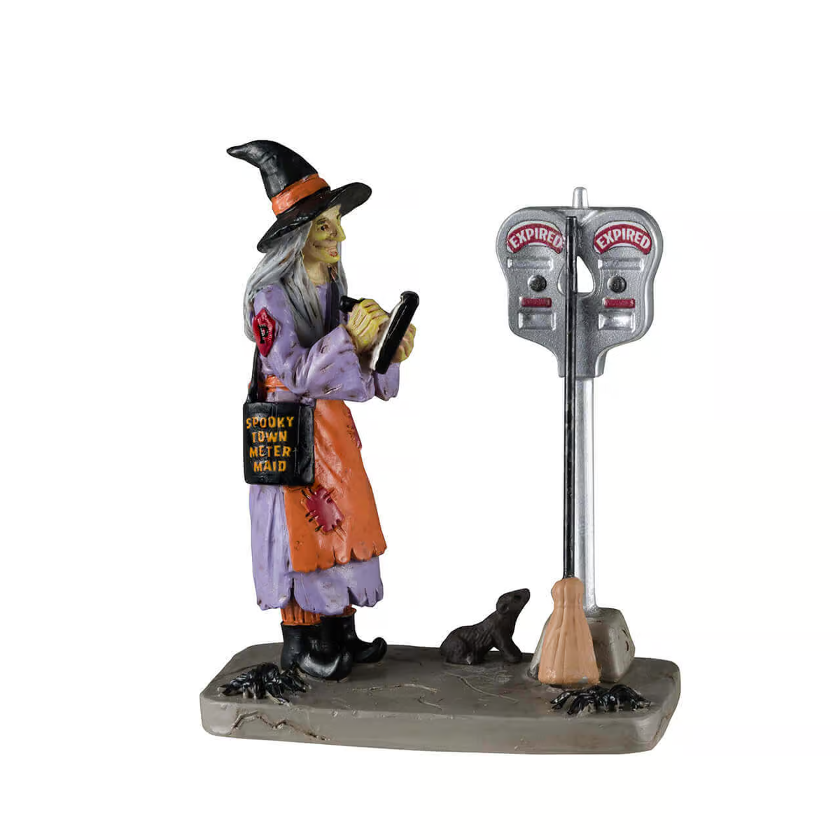 Lemax Spooky Town - Illegal Broom Parking Halloween Village Figurine