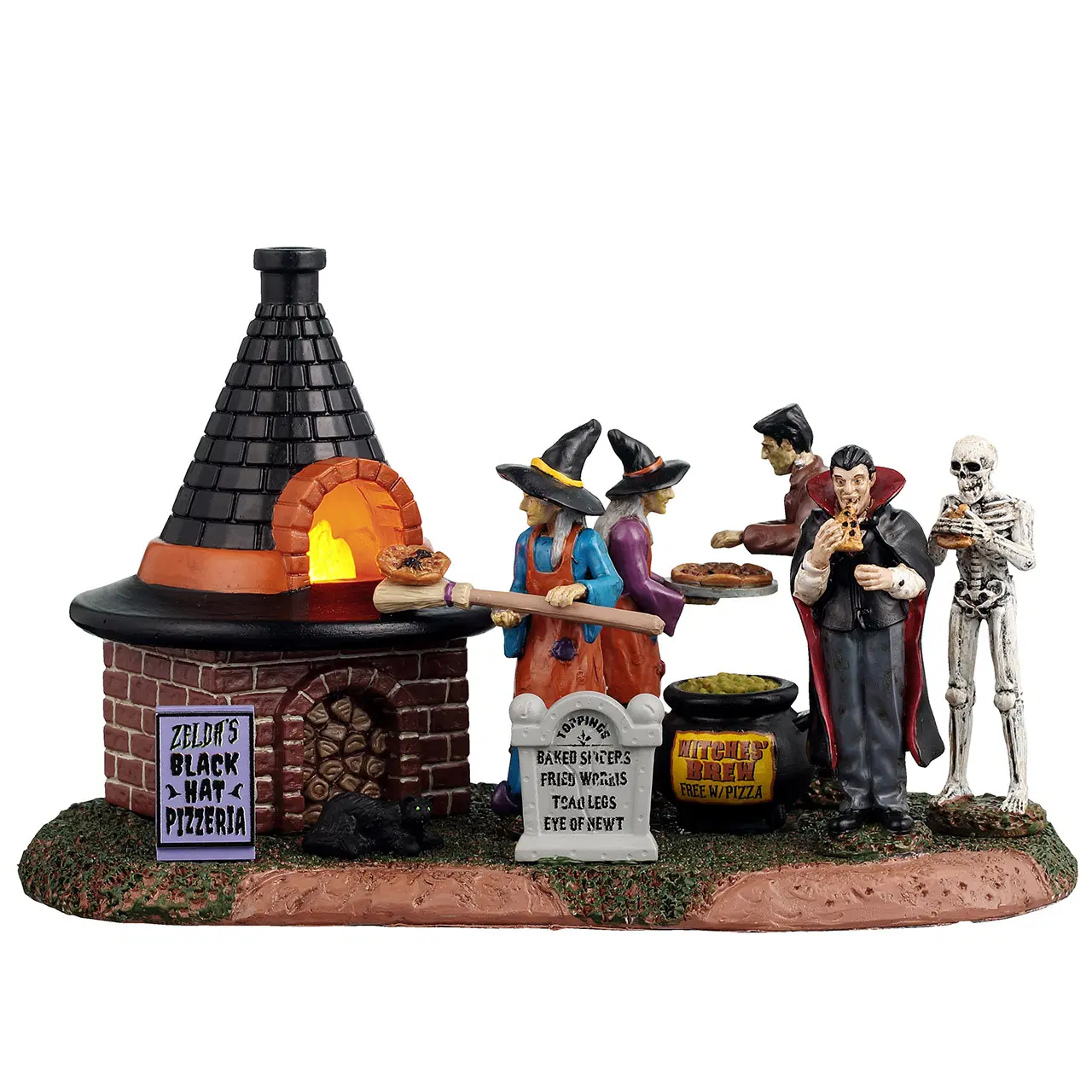 NEW Lemax Spooky Town - Zelda's Black Hat Pizzeria