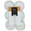 Large 5.9cm Christmas White Tea-lights - Pack of 12