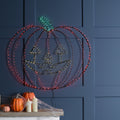 LED Light Up Halloween Flashing Pumpkin Silhouette