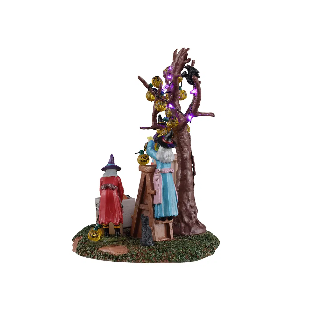 NEW Lemax Spooky Town - Decorating The Spooky Tree Halloween Village Figurine