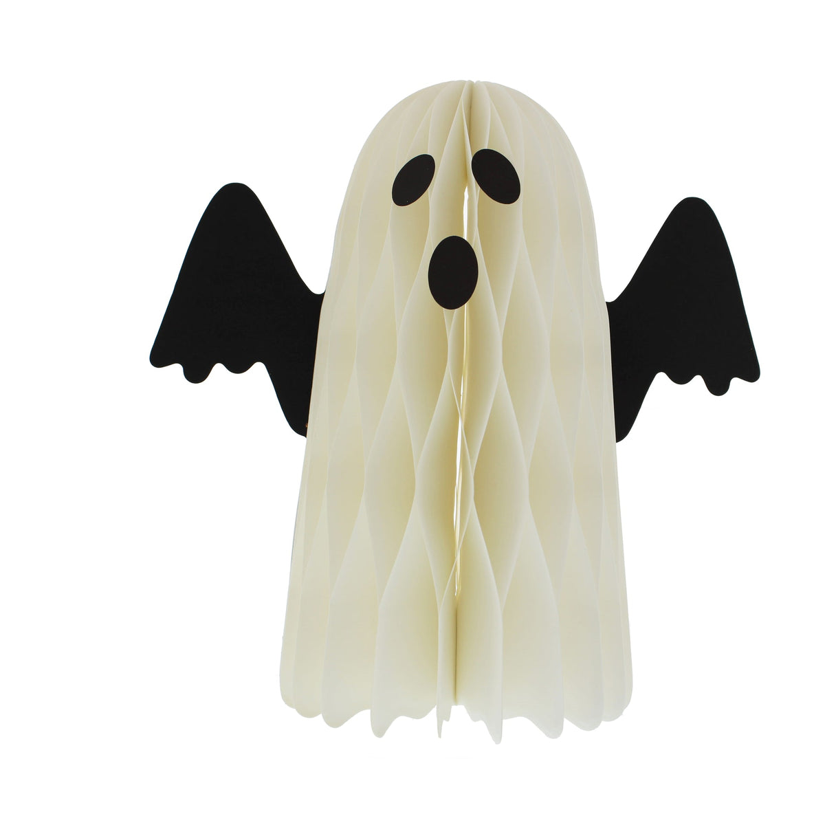 Halloween Paper Honeycomb White Ghost Decoration - 20cm