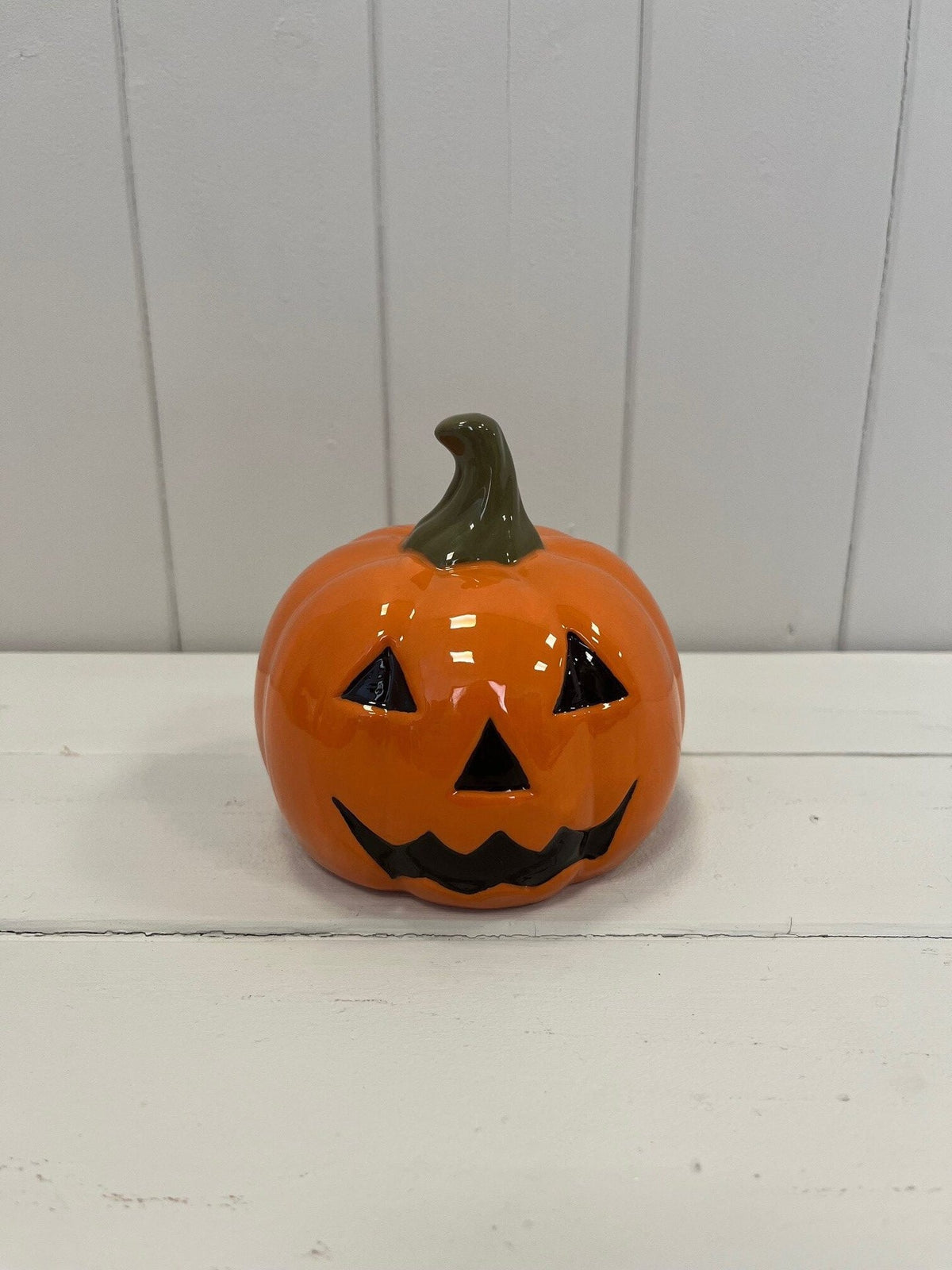 Orange Ceramic Pumpkin