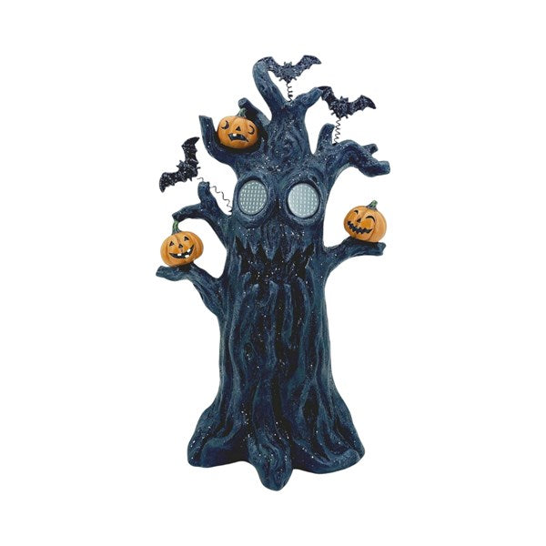 LED Pumpkin Scary Tree - 43cm