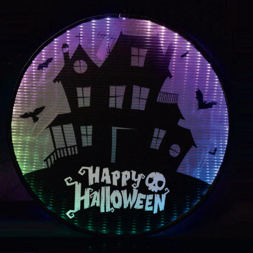 Noma Halloween Graveyard Spooky House Scene Coralite Infinity Roundal 50cm