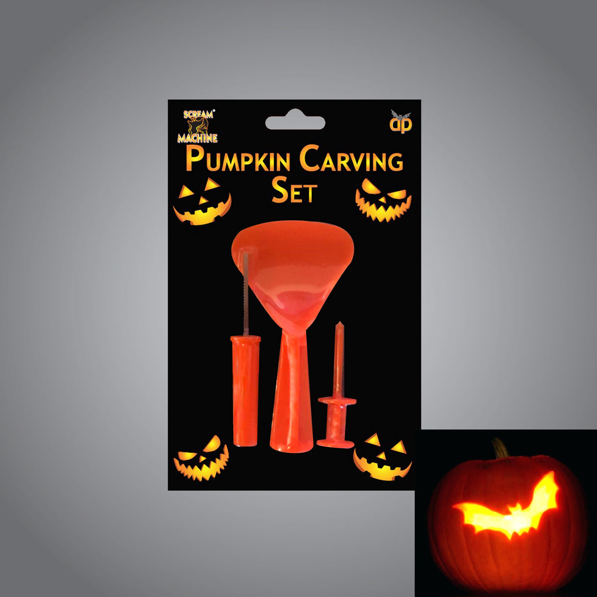 Halloween 3 Piece Pumpkin Carving Set