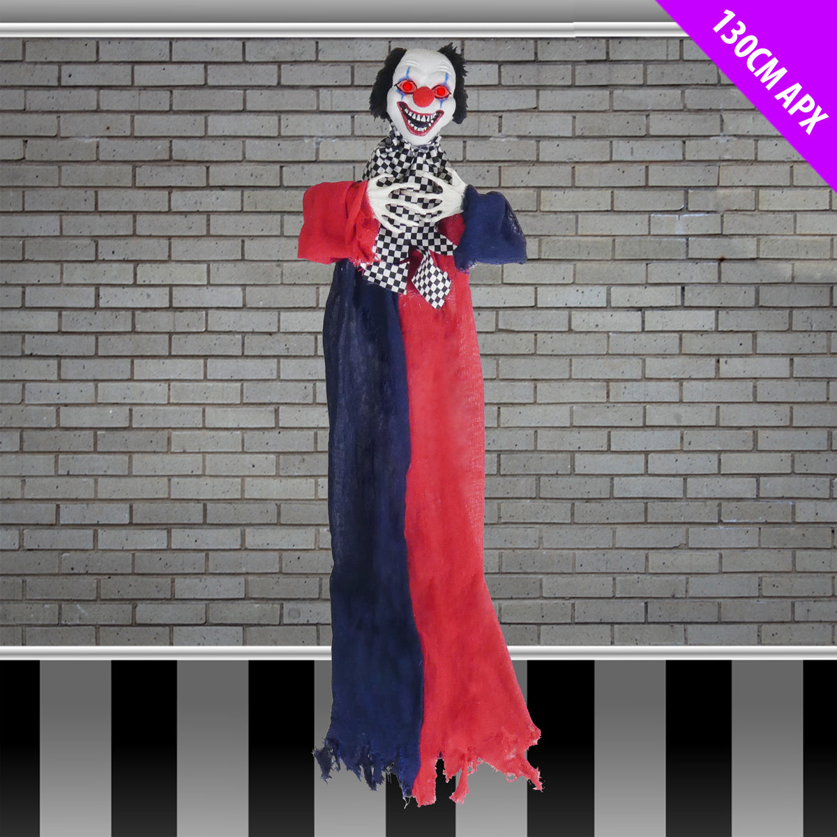 Halloween - Coco Animated Horror Clown - Battery Operated - 130cm