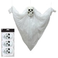 Pack of 3 Floating Skull Ghosts - 60cm