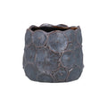 Gisela Graham Brown Metallic Mushroom Stoneware Pot Cover - 11cm