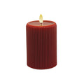 LED Candle Red 7.5x10cm