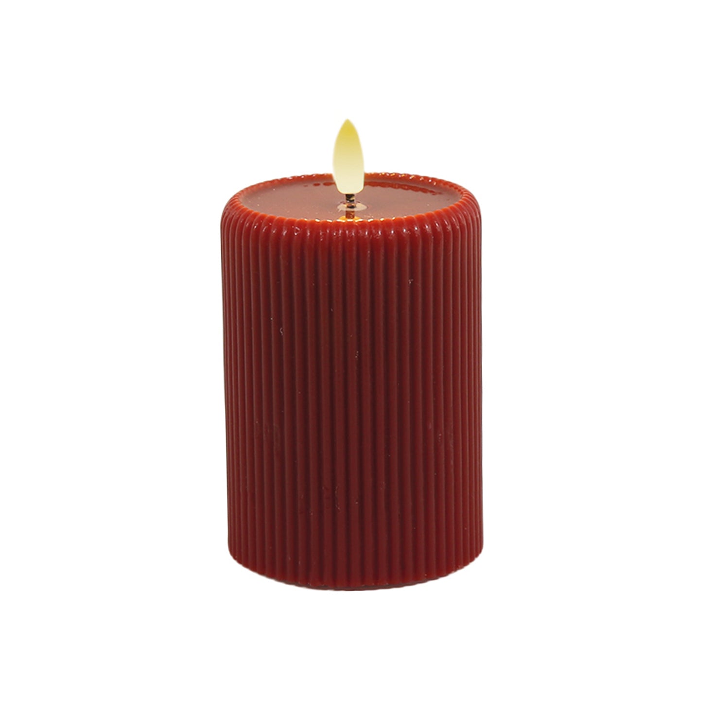 LED Candle Red 7.5x10cm
