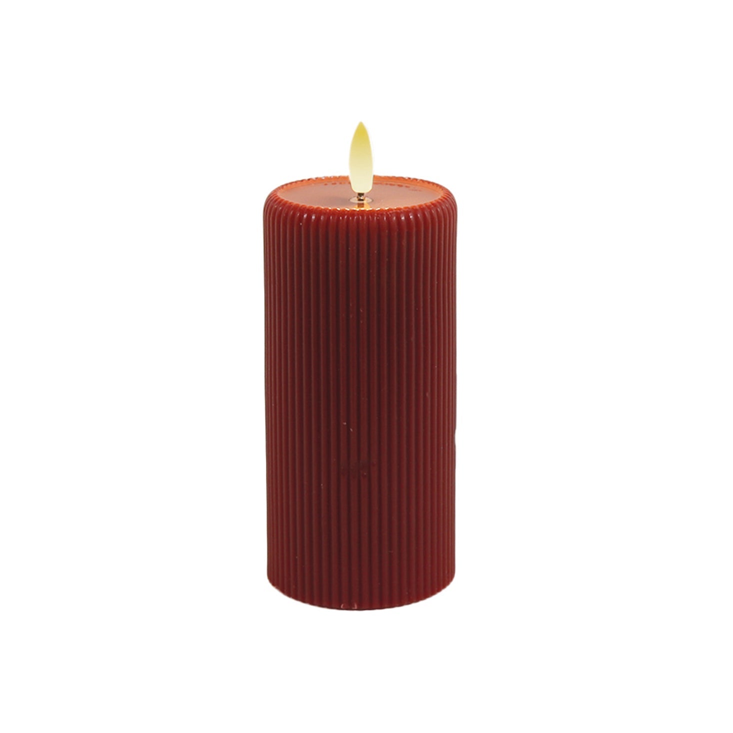LED Candle Red 7.5x15cm