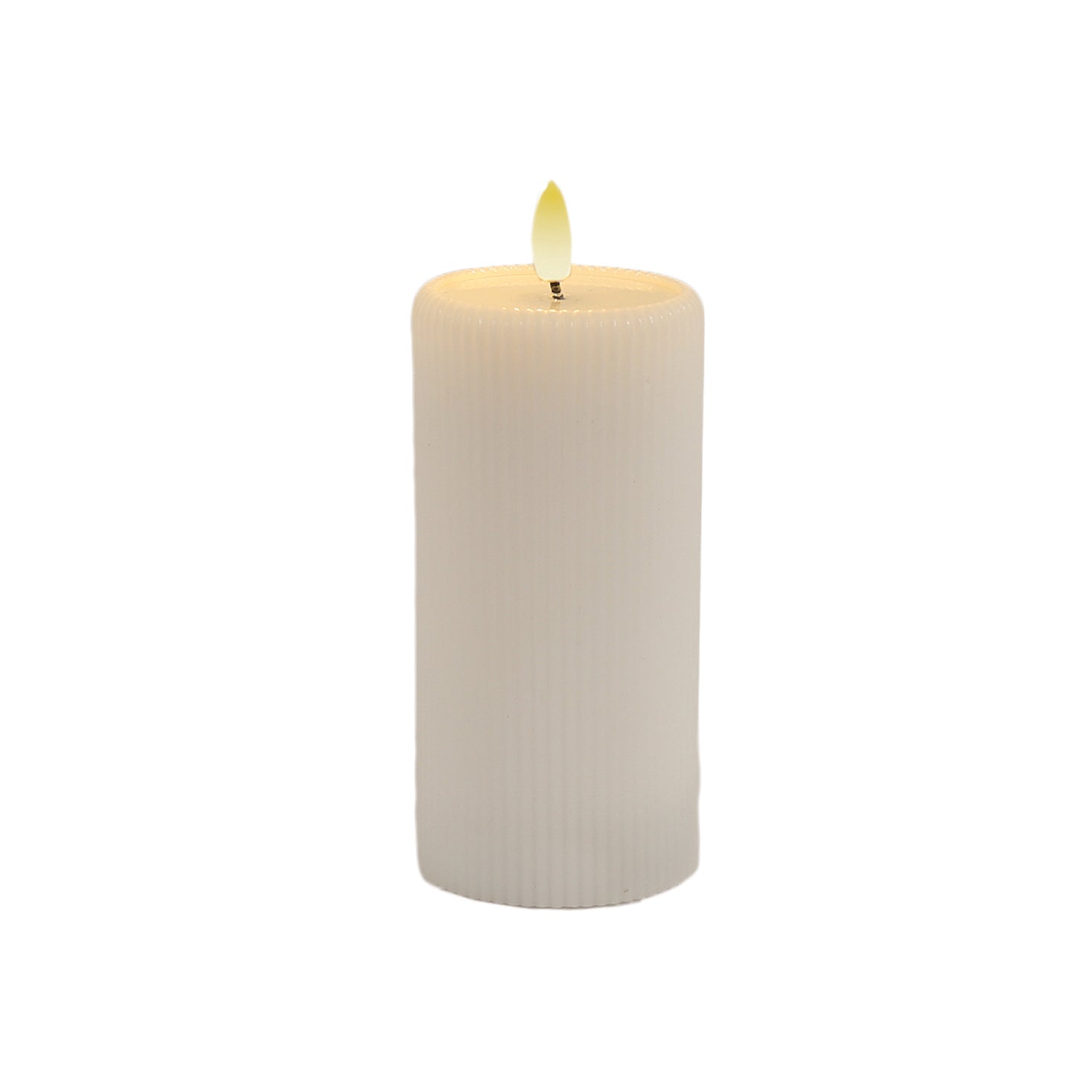 LED Candle White7.5x15cm