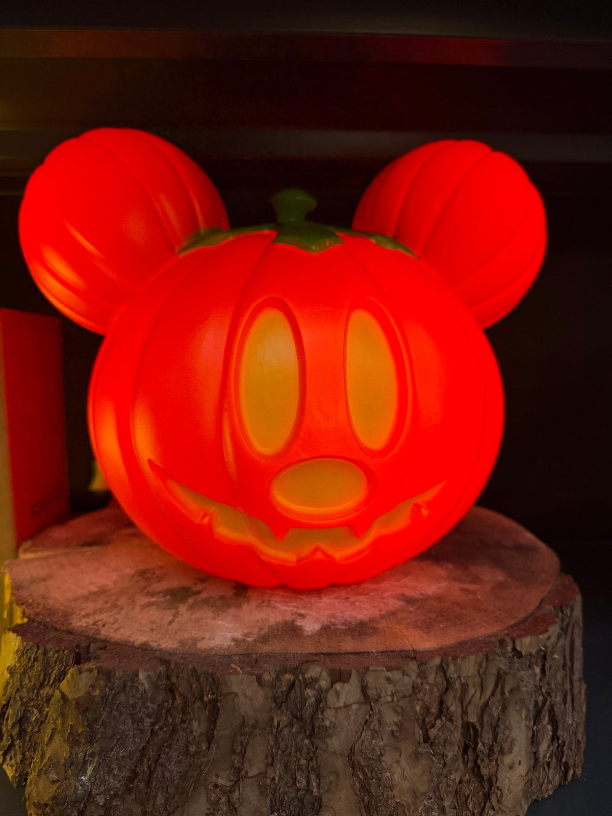 Disney Halloween Mickey Mouse Head Shaped Pumpkin Light - Indoor or Outdoor Use