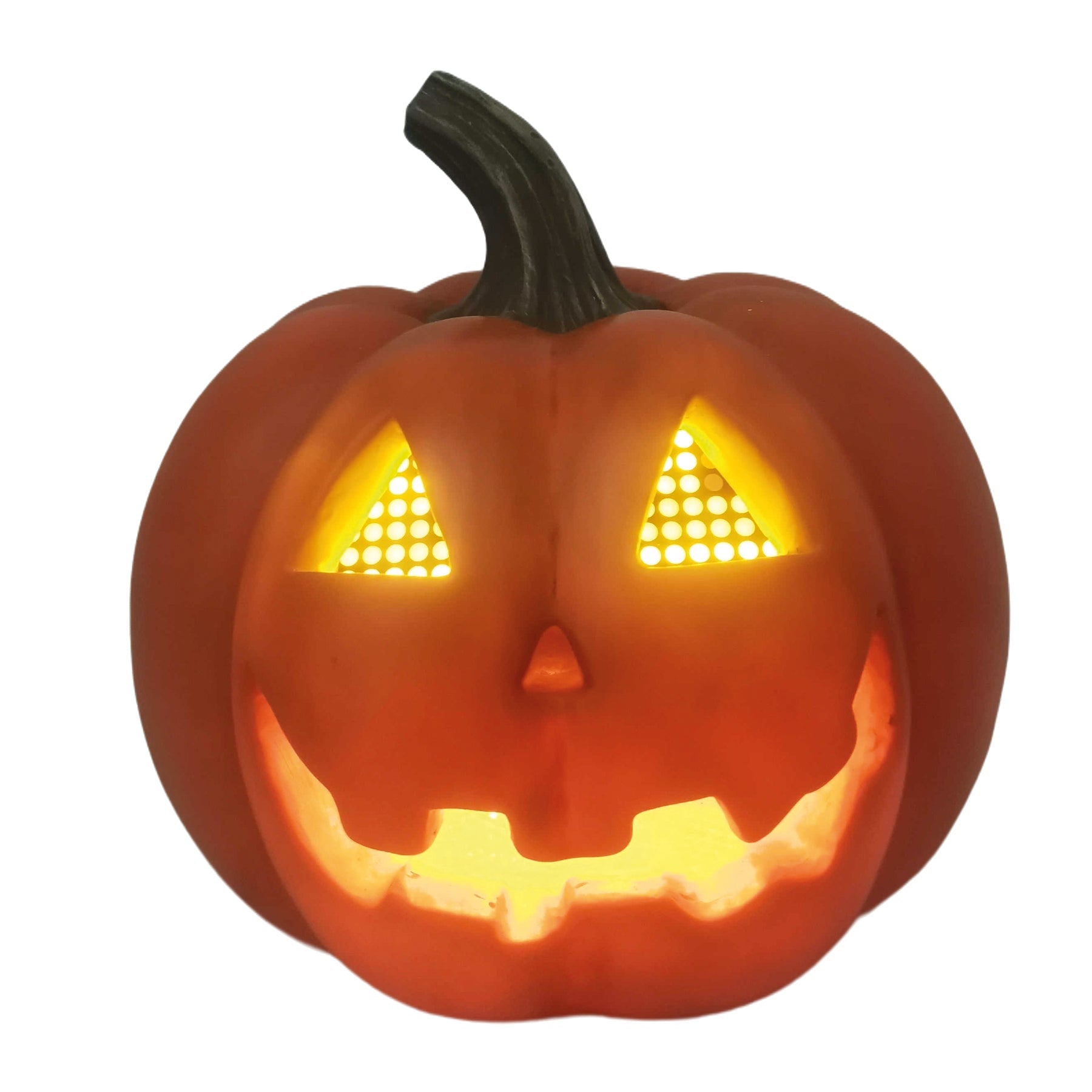 Light Up Halloween Pumpkin with Animated Eyes - 21cm