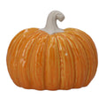 Gisela Graham - Orange Porcelain Semi-3D Pumpkin Ornament