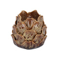 Gisela Graham Brown Reactive Glaze Artichoke Porcelain T-lite Holder - 10cm