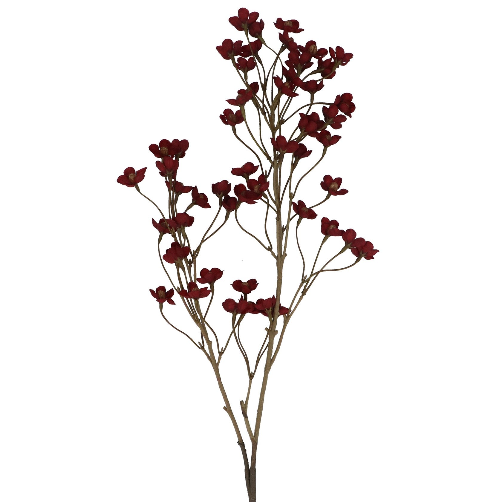 Gisela Graham Antique Burgundy Plum Blossom Branch - 92cm