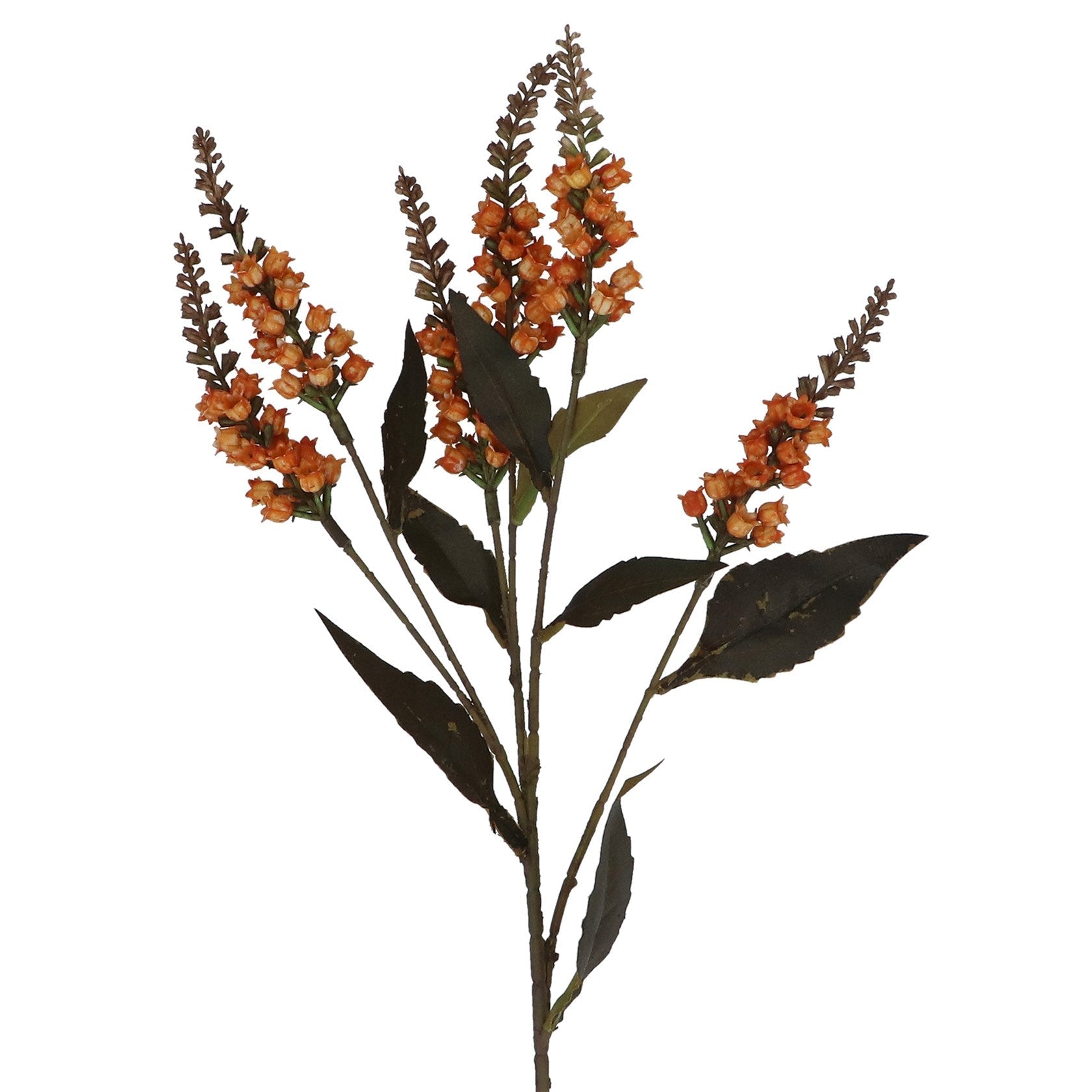 Gisela Graham Orange Mini Bell Flower Spray - 55cm