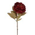 Gisela Graham - Antique Dk. Pink Single Peony Stem - 80cm
