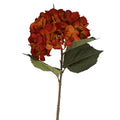 Gisela Graham - Antique Orange Giant Hydrangea Stem - 84cm