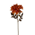 Gisela Graham - Dk. Orange Dahlia Stem - 59cm