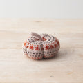 Autumn Knitted Fabric Pumpkin 8cm