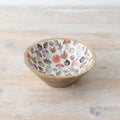 Wooden Bowl with Autumnal Design 17cm