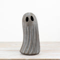 Halloween Pottery Grey Ghost Figure, 32.5cm