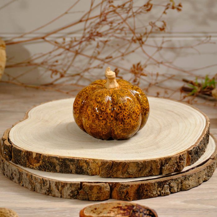 Pumpkin Ornament With Mottled Effect