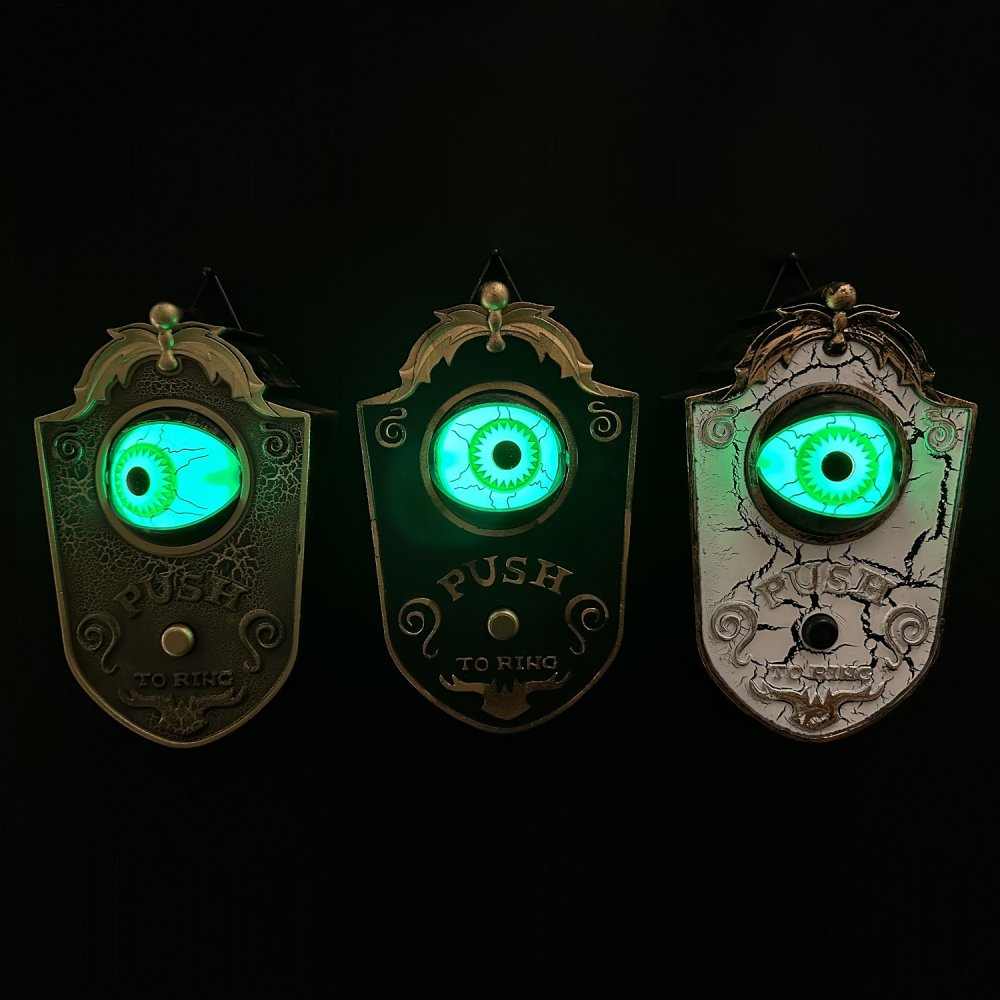 Noma Animated Halloween Moving Eyeball Doorbell Decoration