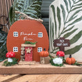 Harvest Home Pick Your Own Wood Pumpkin Farm Block with Pumpkins