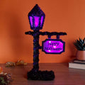 Orange/Purple Glowing Lamppost - 44cm