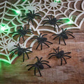 8 Black Furry Spiders