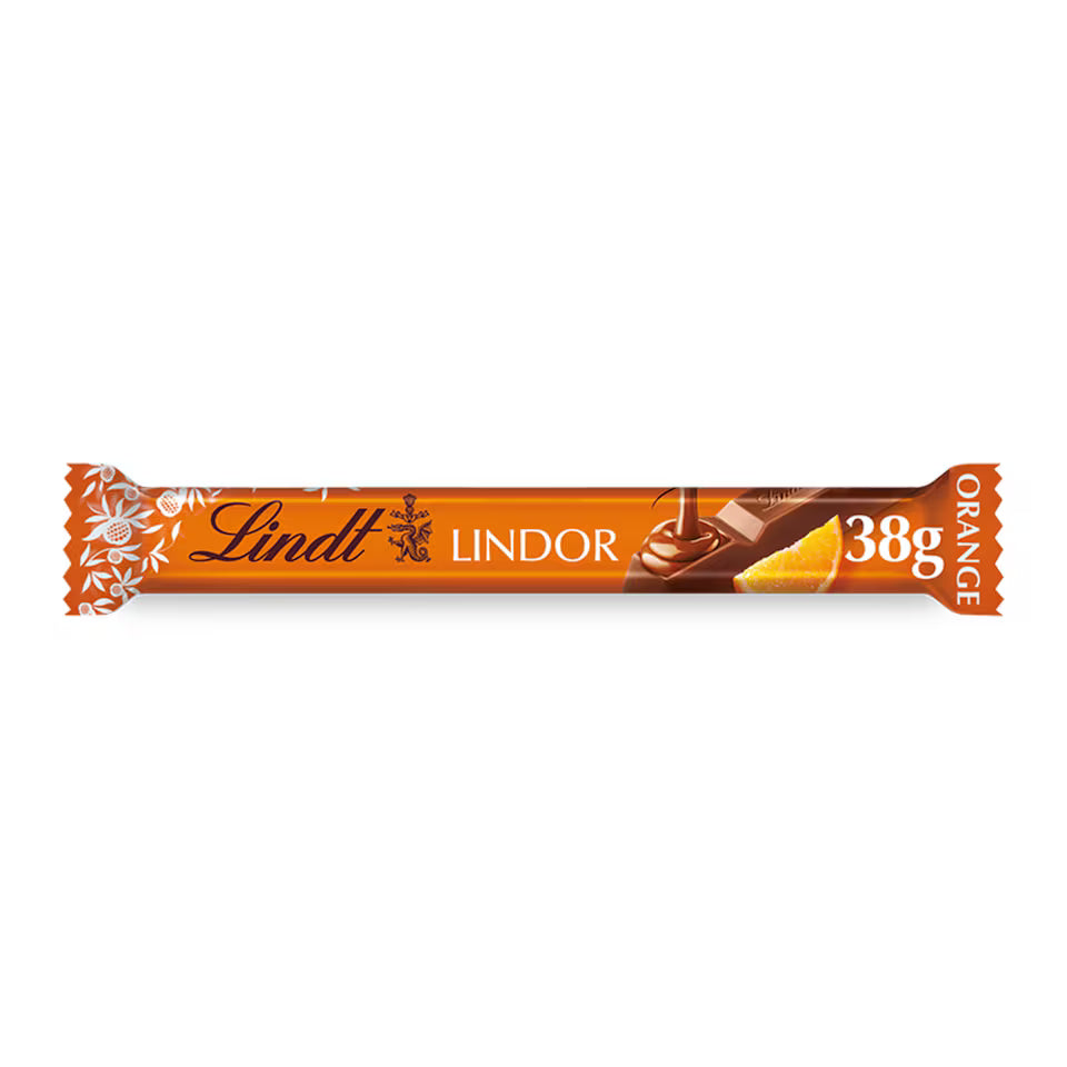 Lindt Lindor Orange Chocolate Treat Bar - 38g