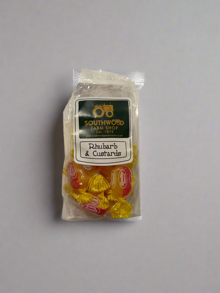 Southwood Farmshop -Rhubarb & Custards Sweet Bags 150g