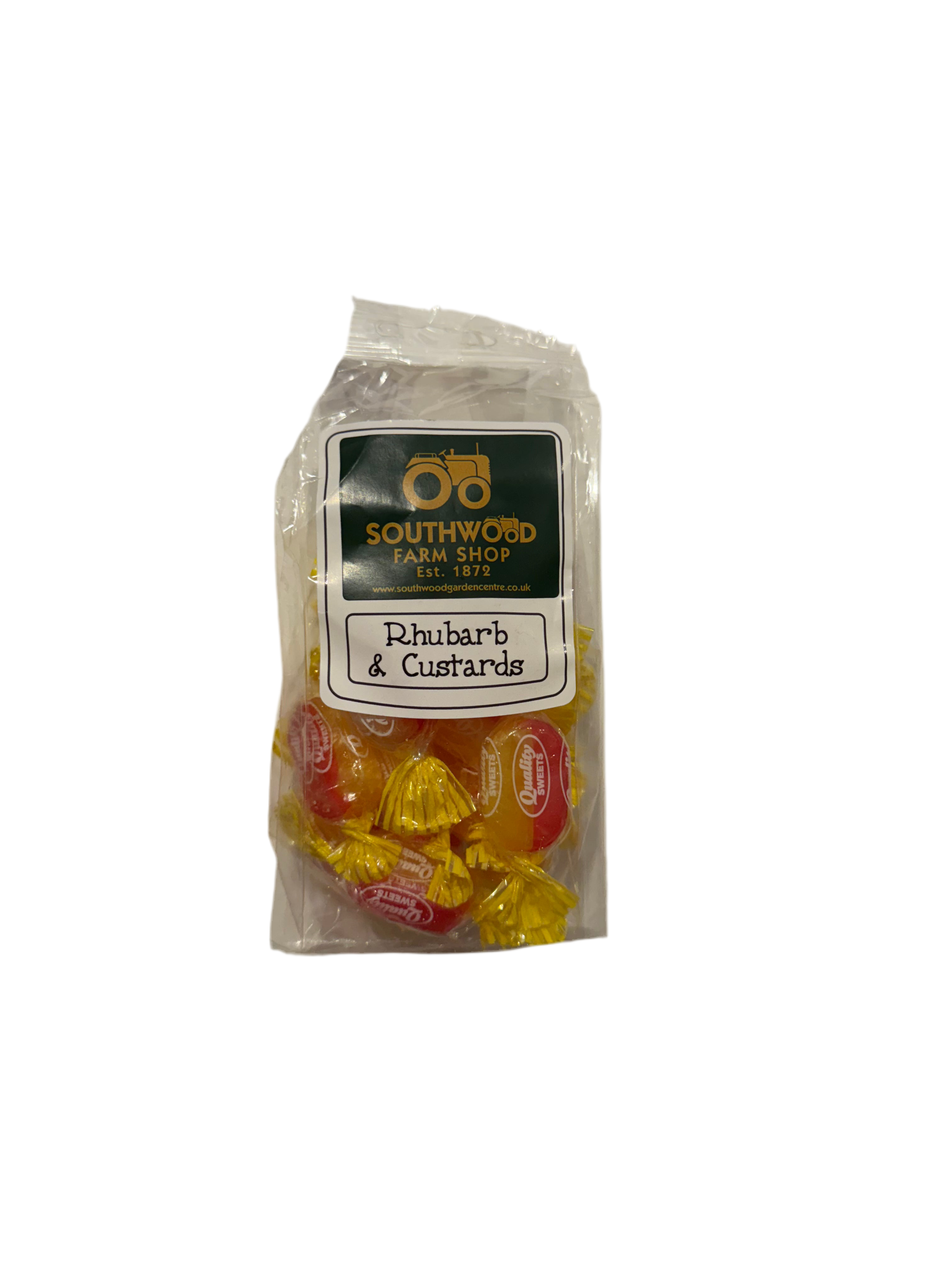 Southwood Farmshop -Rhubarb & Custards Sweet Bags 150g