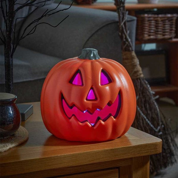 Halloween Pumpkin Glowing Jack-O'-Lantern with Colour Changing Lights